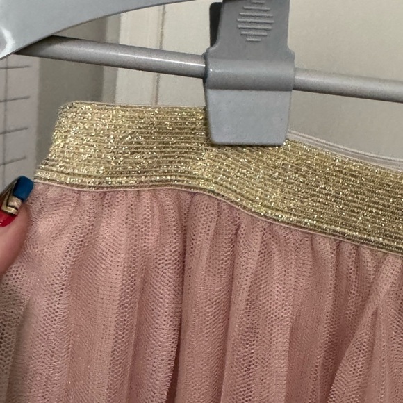 LC Lauren Conrad Tan Pleated Maxi Skirt Resort Wear - Picture 3 of 10